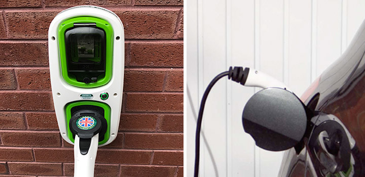 EV Charger installed on house