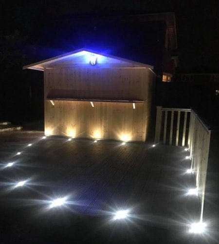 External lighting fitted